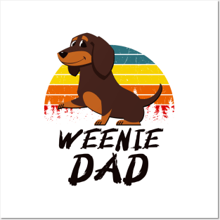 Weenie Dad Dachshund Papa Dog Lover Posters and Art